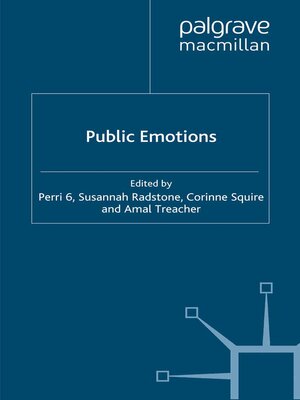 cover image of Public Emotions